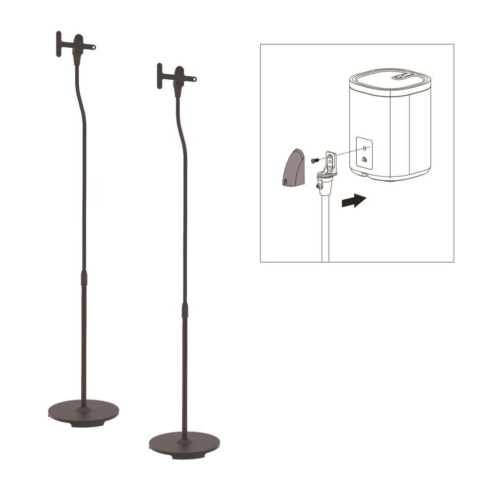 product image number 1 for Pyle Height Adjustable Speaker Stands, Pair