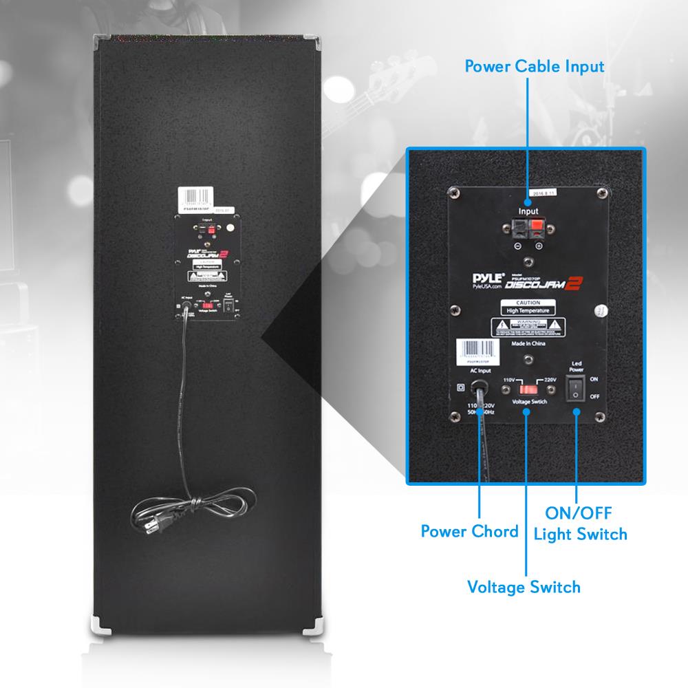 product image number 2 for Pyle Disco Jam 2 Passive Speaker System