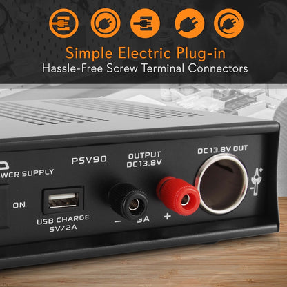 Hobbyist Bench Power Supply, 9 Amp - PSV90