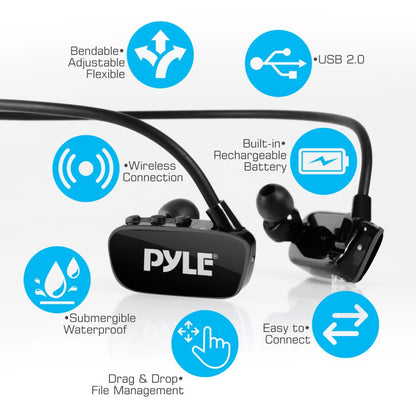 product image number 3 for Pyle Bluetooth Waterproof Mp3 Player