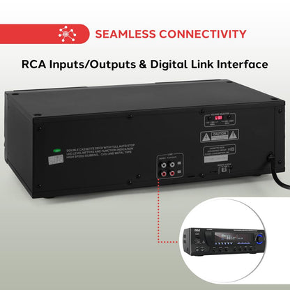 Dual Cassette Deck With Record Ability