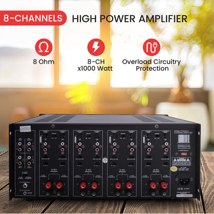 8-Ch. Stereo/Mono Amplifier