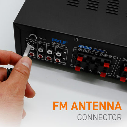 Bluetooth 6-Channel Amplifier with Radio and USB