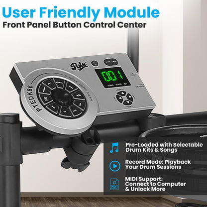 product image number 3 for Pyle Electronic Drum Kit