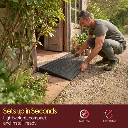 Rise Rubber Threshold Ramp