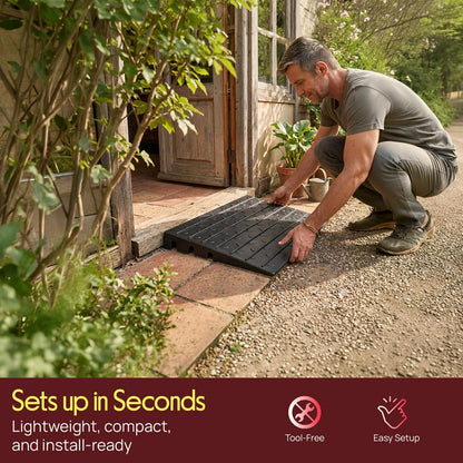 Rise Rubber Threshold Ramp