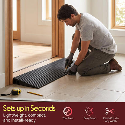 Rise Rubber Threshold Ramp