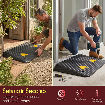 Rise Rubber Threshold Ramp