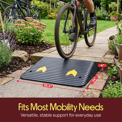 Rise Rubber Threshold Ramp