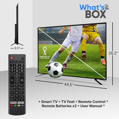 product image number 2 for Pyle 50’’ Uhd Dled Webos Smart Tv