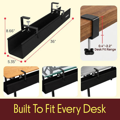 Clamp / Screw Mount Fabric Cable Managem