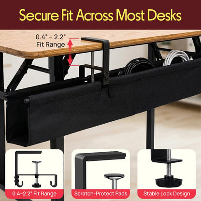 Clamp / Screw Mount Fabric Cable Managem