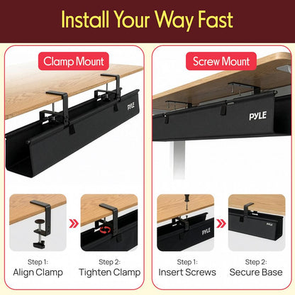 Clamp / Screw Mount Fabric Cable Managem