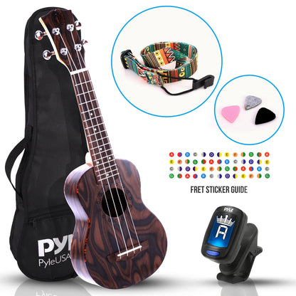 product image number 1 for Pyle Soprano Ukulele Beginner Pack