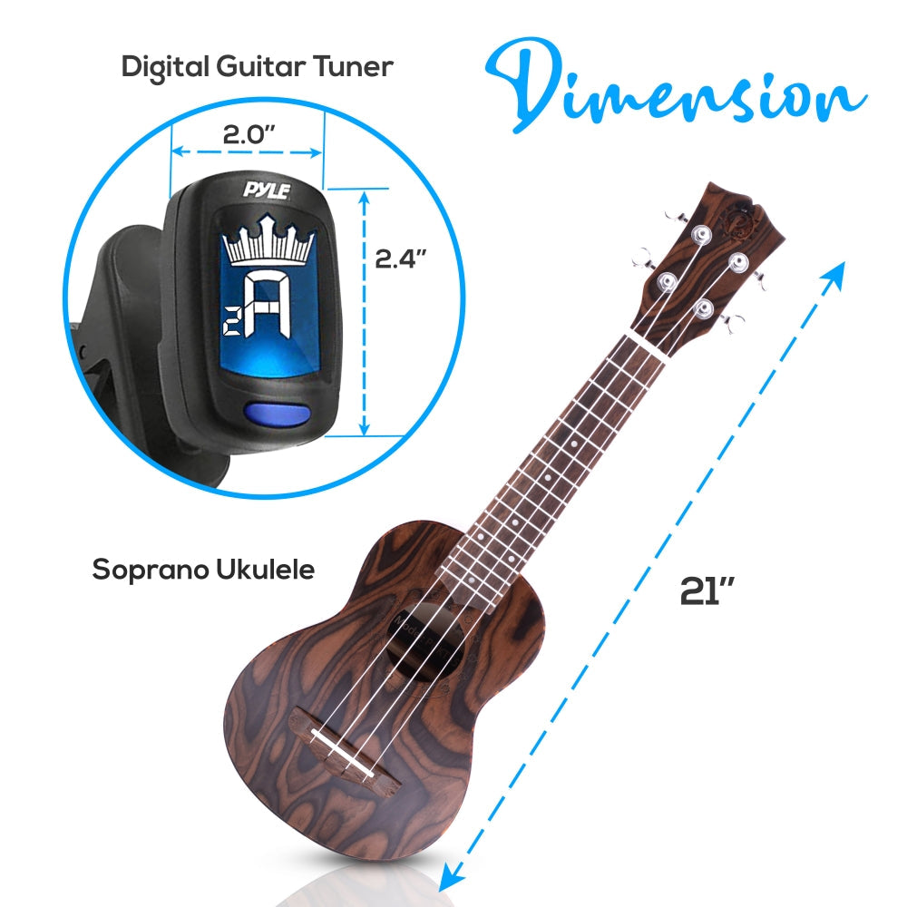 product image number 7 for Pyle Soprano Ukulele Beginner Pack