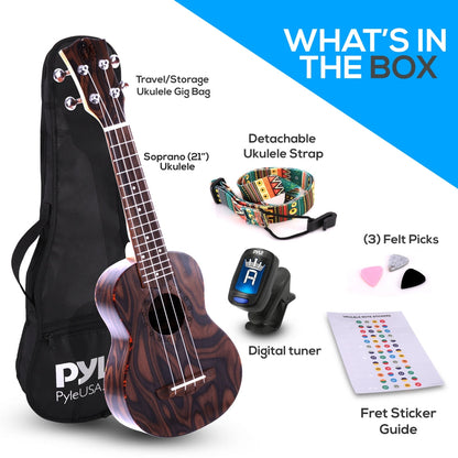 product image number 8 for Pyle Soprano Ukulele Beginner Pack