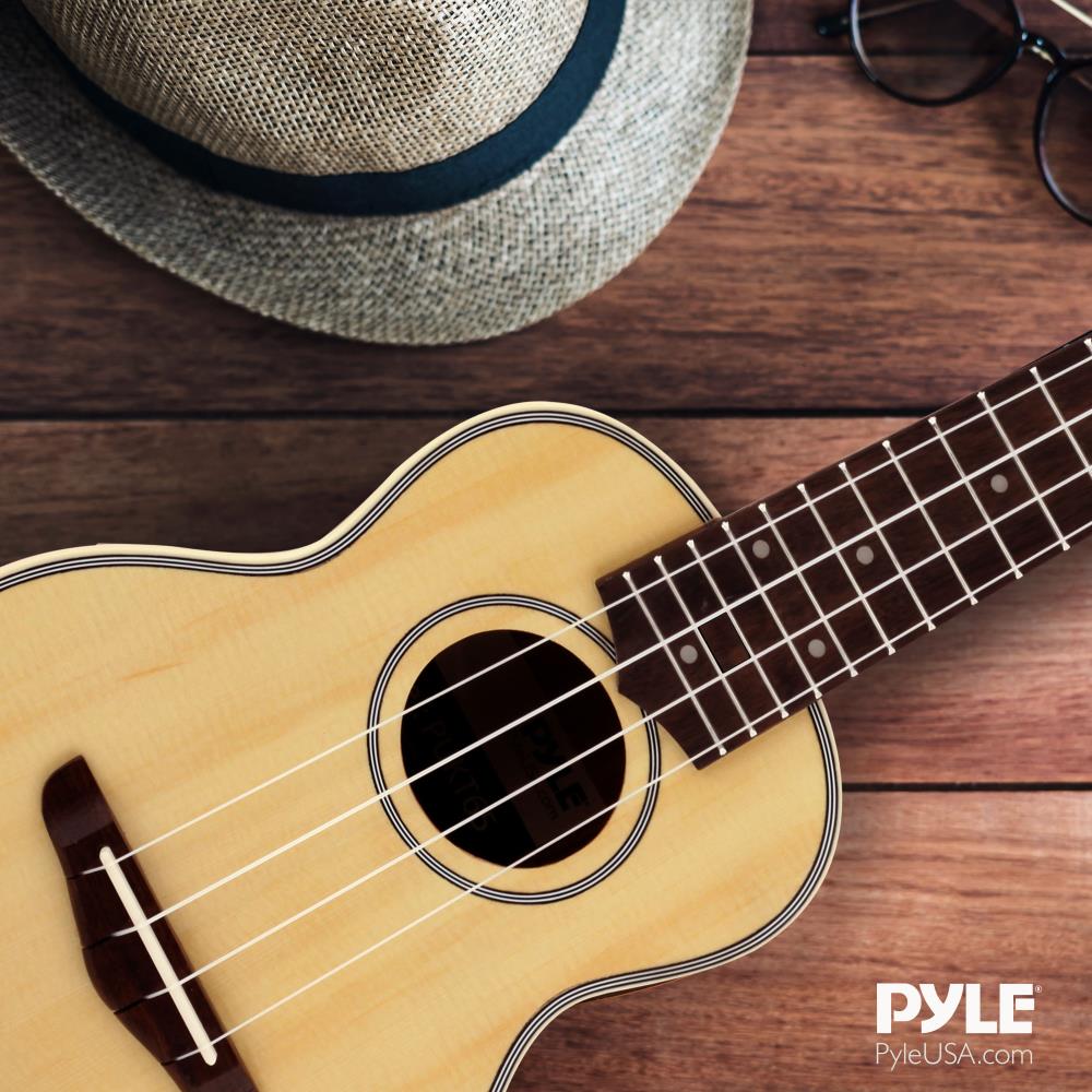 product image number 5 for Pyle Traditional 4-String Soprano Ukulele