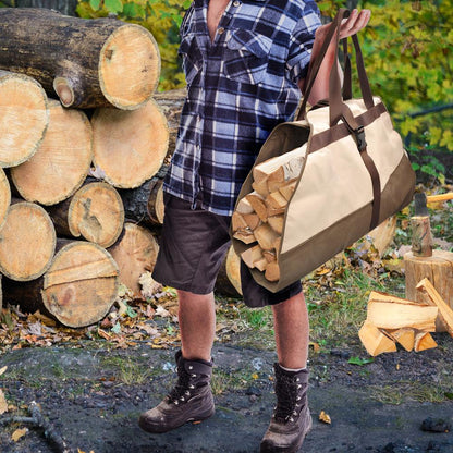 Log Carrier Bag, Safe Transport, Heavy Duty Polyester, Dark Splash Guard