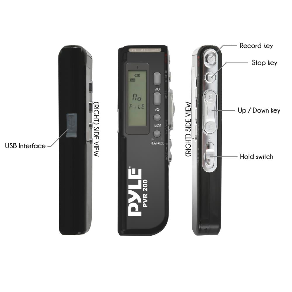 product image number 4 for Pyle Voice Recorder With Built-In Memory