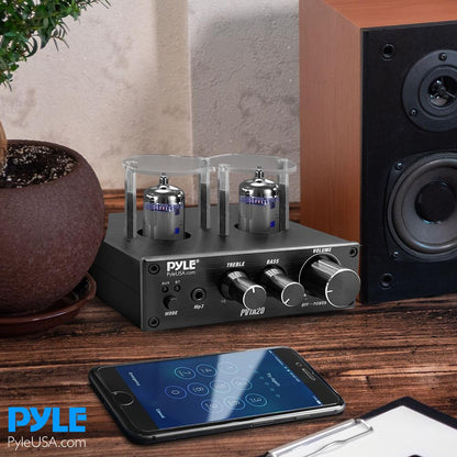 Bluetooth Tube Amplifier 600W Power Dual Vacuum Tubes Aluminum
