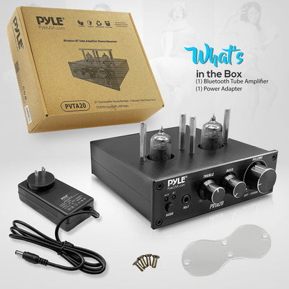 Bluetooth Tube Amplifier 600W Power Dual Vacuum Tubes Aluminum