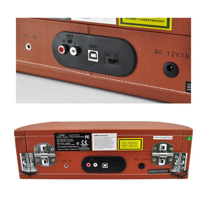 product image number 5 for Pyle Portable Record Player Turntable