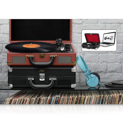 product image number 4 for Pyle Portable Record Player Turntable