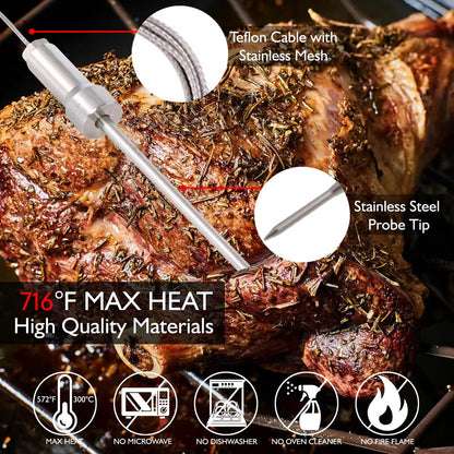 product image number 6 for NutriChef Bluetooth Wireless Bbq Digital Thermomet