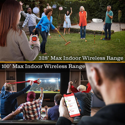 Bluetooth Meat Thermometer, 6 Probes, 400 Ft Range, LCD Display