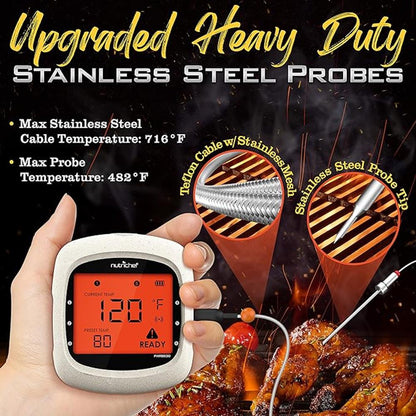 product image number 3 for NutriChef Bluetooth Bbq Digital Thermometer