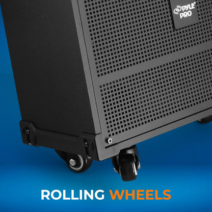 Système d'enceinte Bluetooth portable 12", rechargeable, 800W, radio FM 