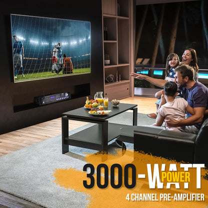 3000W Bluetooth Home Stereo Amplifier with Mics