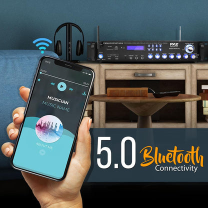 3000W Bluetooth Home Stereo Amplifier with Mics