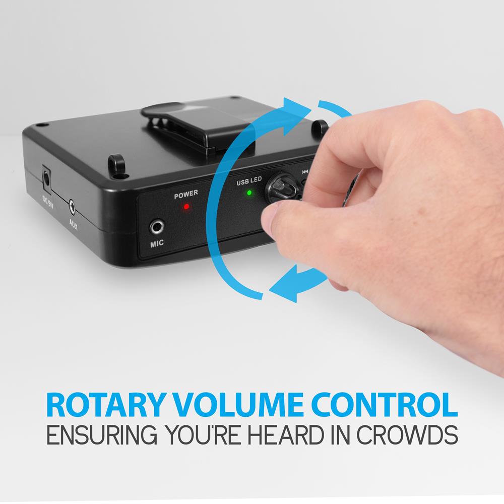 product image number 2 for Pyle Waist-Band Portable Pa System