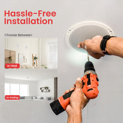 product image number 3 for Pyle 6.5'' Waterproof Home Ceiling Speaker