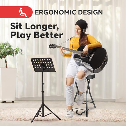 Siège de guitare avec coussin rembourré 