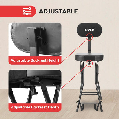 Siège de guitare avec coussin rembourré 