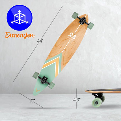 product image number 2 for SereneLife Canadian Maple Deck Skateboard