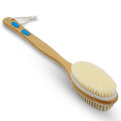 Double-Sided Pet Brush, Skin-Friendly, Wooden Handle, Massage Particles