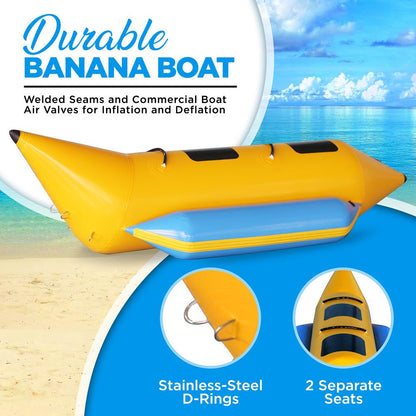 product image number 3 for SereneLife Recreational Inflatable Banana Boat