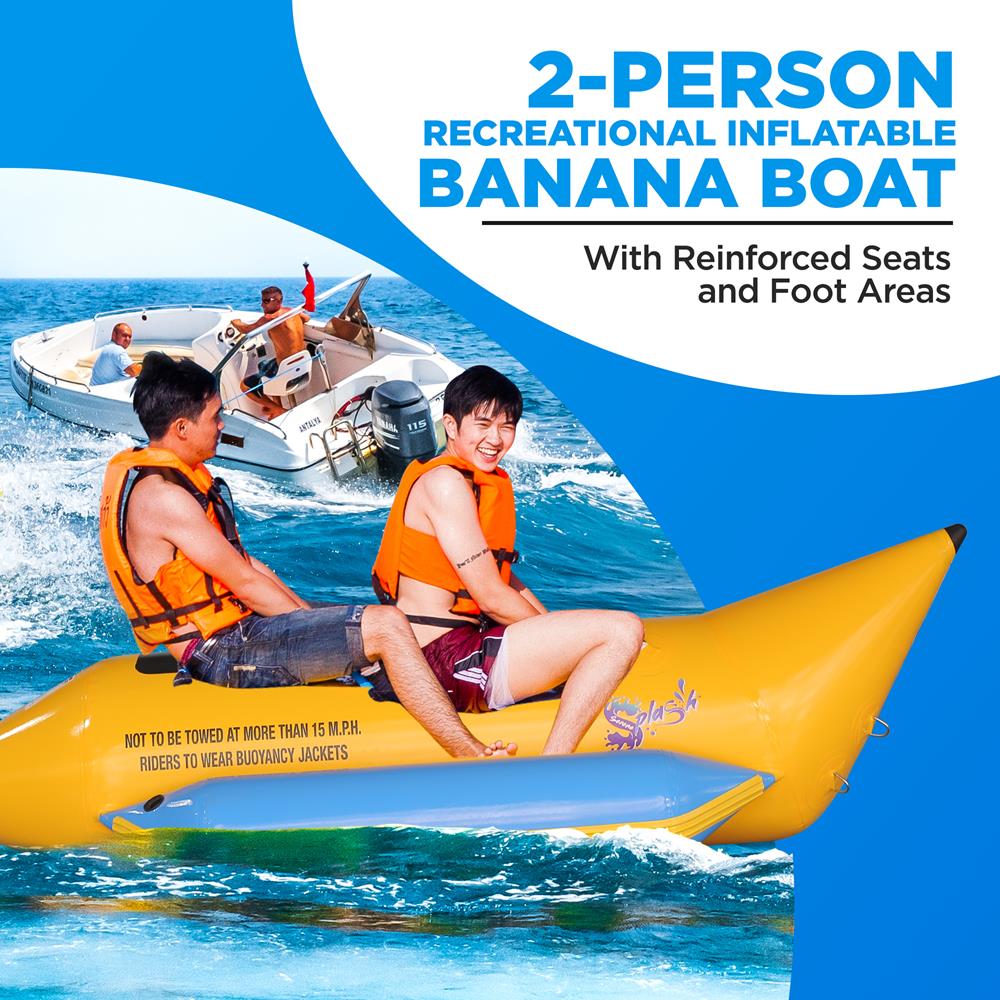 product image number 5 for SereneLife Recreational Inflatable Banana Boat