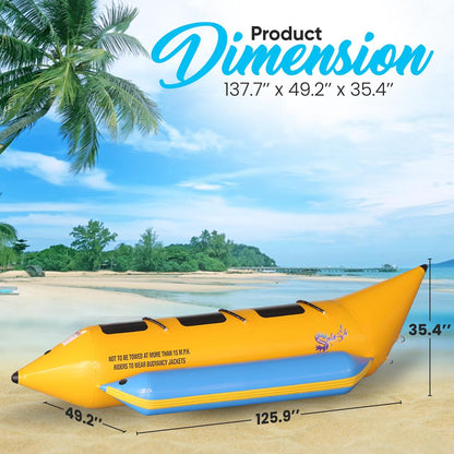 product image number 2 for SereneLife Recreational Inflatable Banana Boat