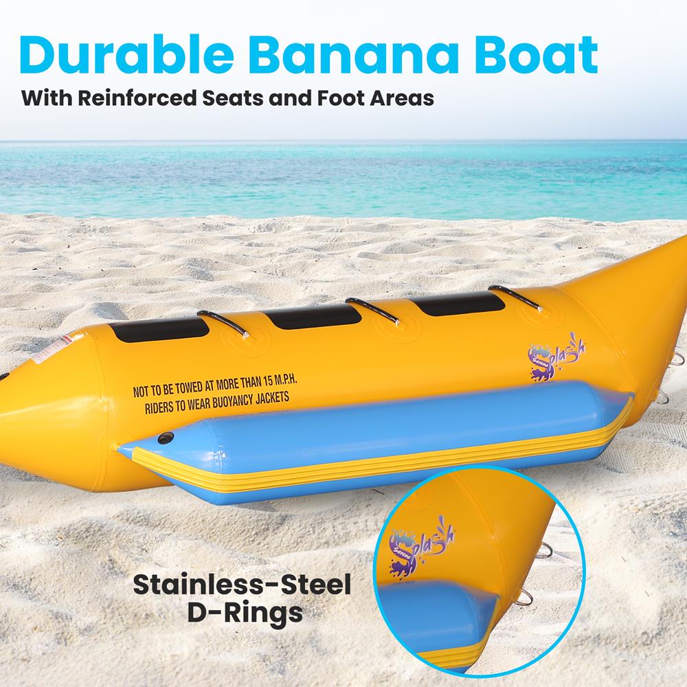 product image number 4 for SereneLife Recreational Inflatable Banana Boat