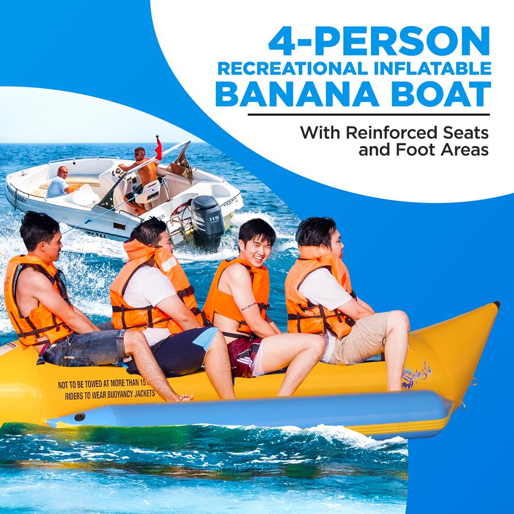product image number 5 for SereneLife Recreational Inflatable Banana Boat