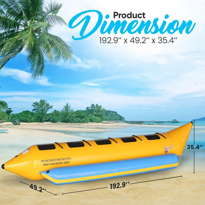 product image number 2 for SereneLife Recreational Inflatable Banana Boat