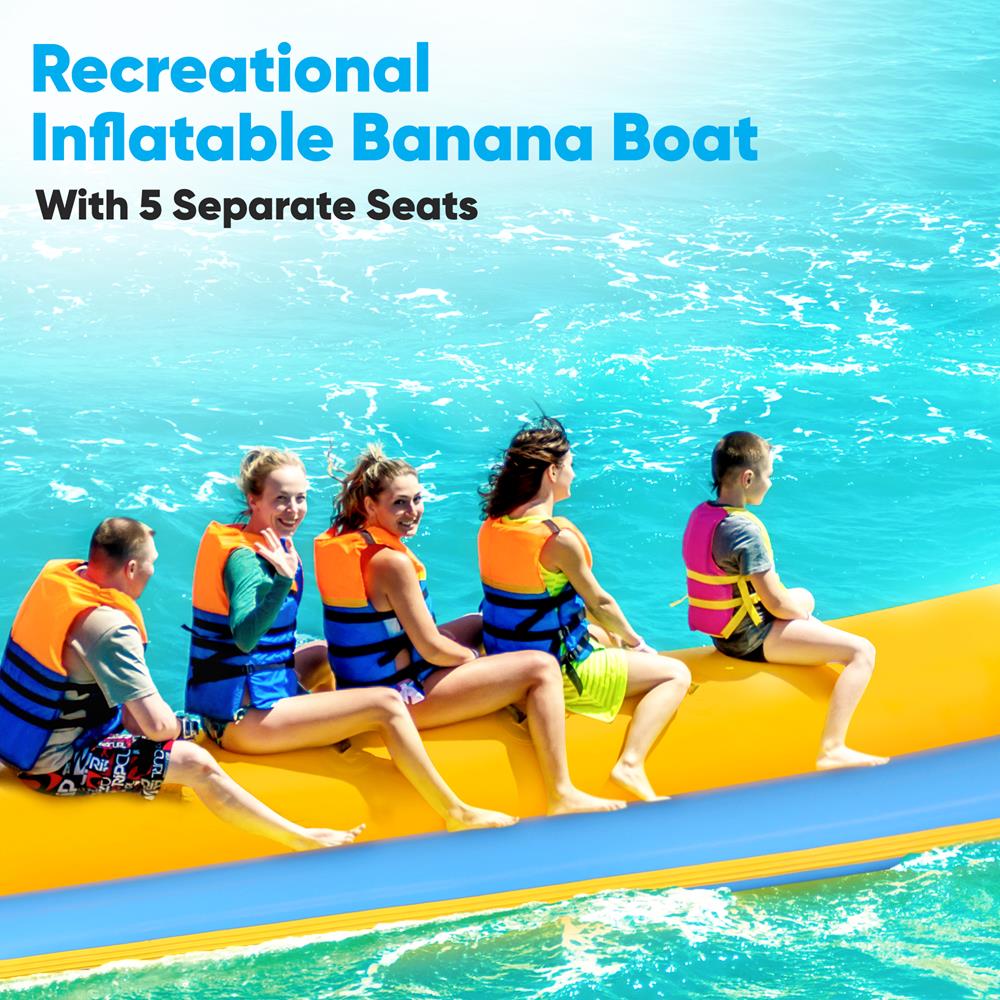 product image number 5 for SereneLife Recreational Inflatable Banana Boat