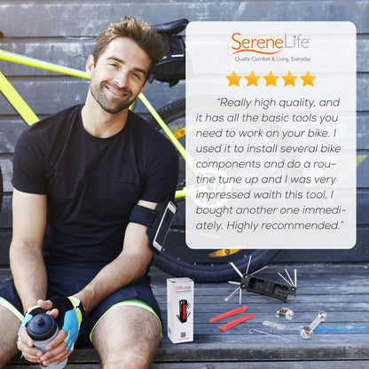 product image number 7 for SereneLife Bicycle & Flat Tire Repair Tool Kit