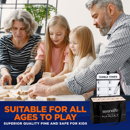 Giant Tumble Tower Blocks