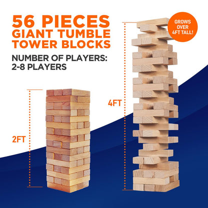 Giant Tumble Tower Blocks