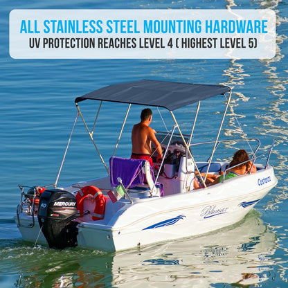 product image number 5 for SereneLife 3 Bow Bimini Top